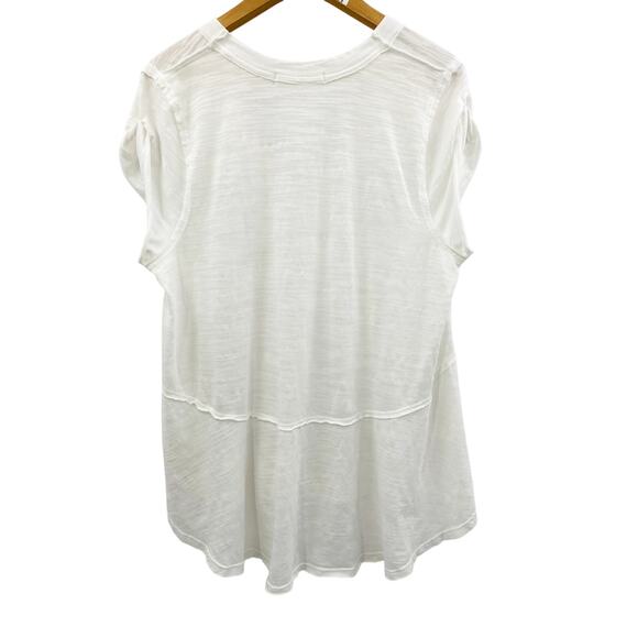 Free People white oversized tunic tee - Picture 4 of 6